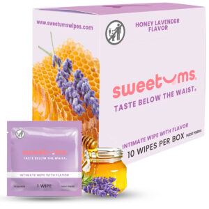 Sweetums Intimate Wipes Honey Lavender Flavor Intimate Cleanser