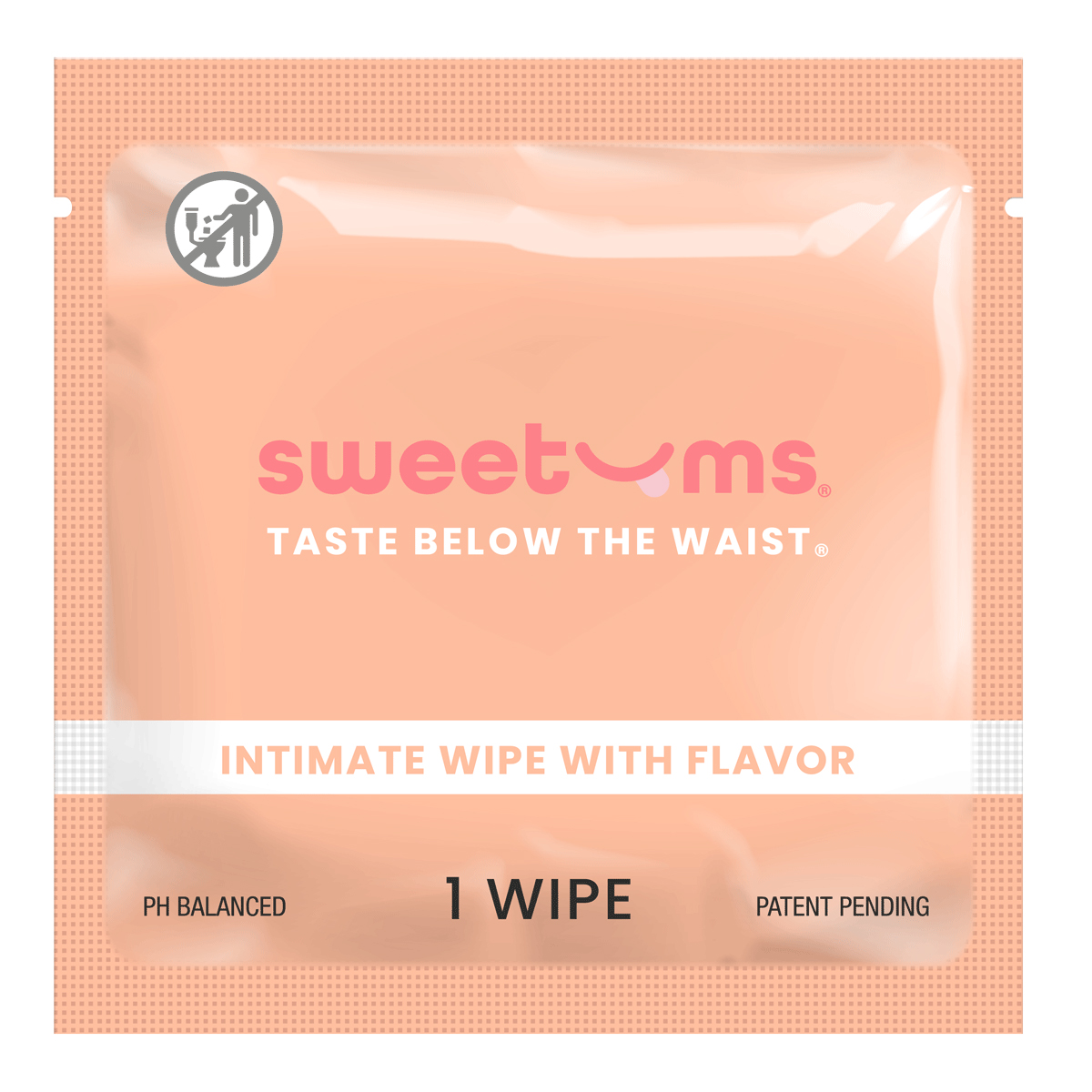 Sweetums Intimate Wipes Mango Flavor intimate cleansers and personal cleansing care by Sweetums.