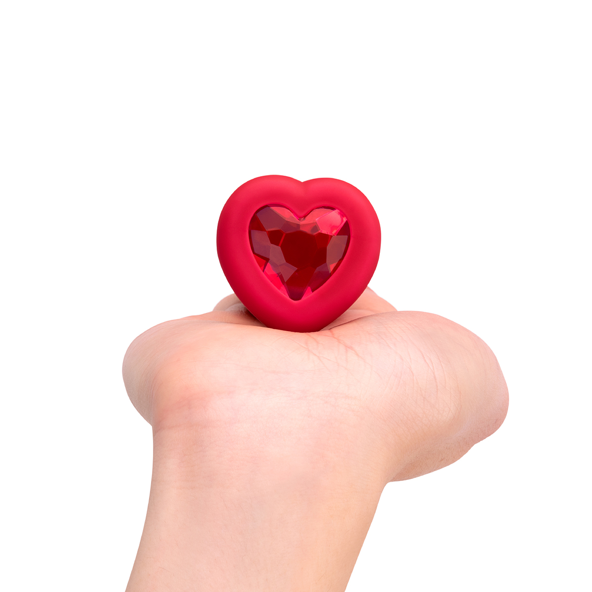 Buy a B-Vibe Vibrating Heart Plug Medium-Large  Scarlet Ruby vibrator.