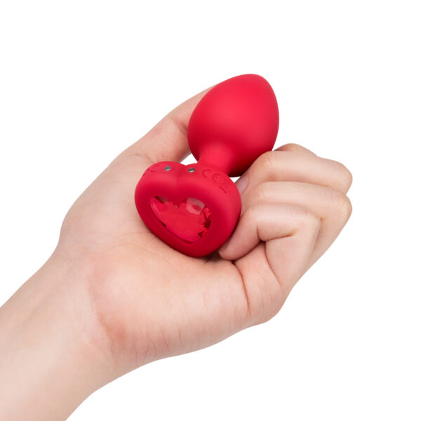 Buy a B-Vibe Vibrating Heart Plug Medium-Large  Scarlet Ruby vibrator.