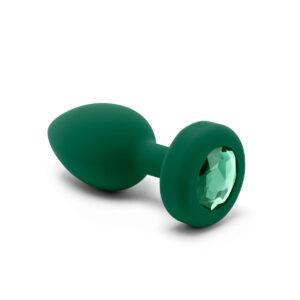 B-Vibe Vibrating Jewel Plug Medium-Large  Emerald