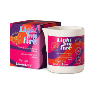 Love to Love Light My Fire Sensual Massage Candle Monoi 2.2 oz. Massage Candle