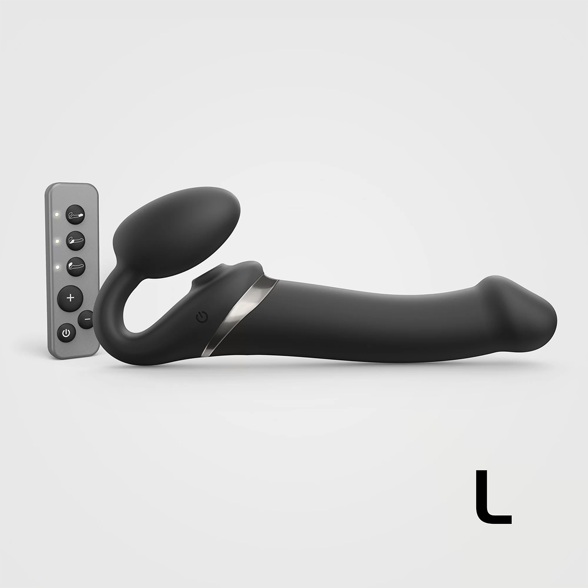 Buy a StrapOnMe MultiOrgasm Large Bendable StrapOn  Black vibrator.