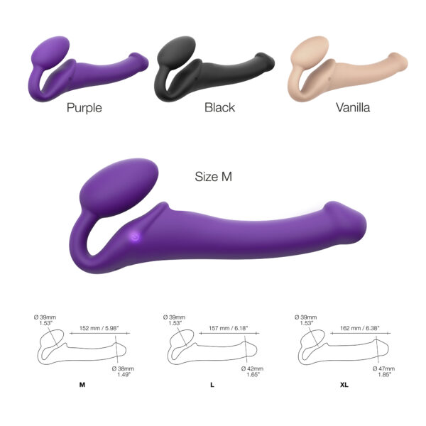 Buy a StrapOnMe Vibe Medium  Purple vibrator.