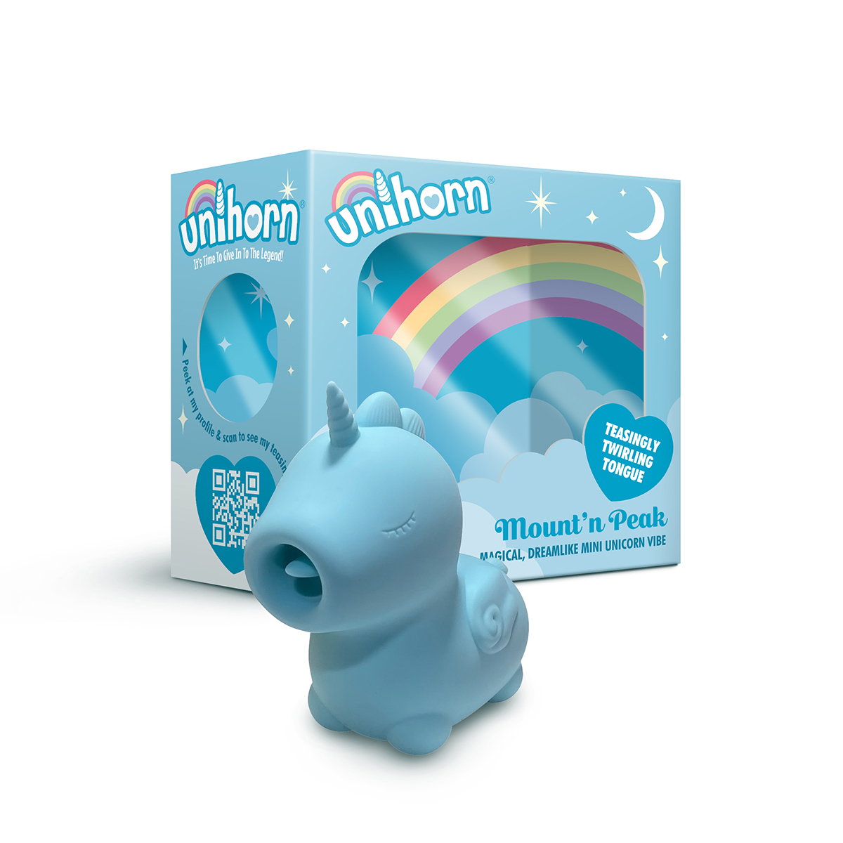 Buy a unihorn mount'n peak blue vibrator.