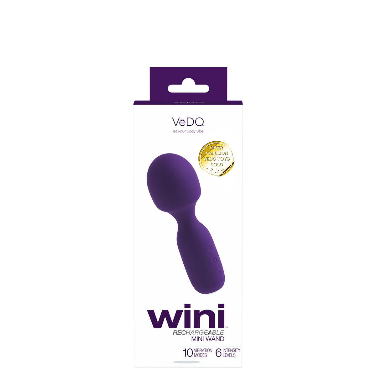 Buy a VeDO Wini Mini Wand  Purple vibrator.