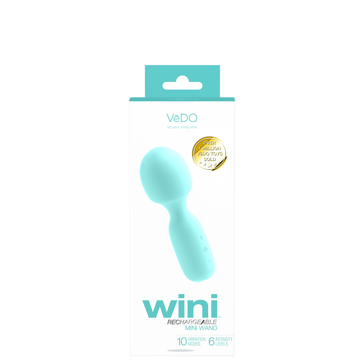 Buy a VeDO Wini Mini Wand  Turquoise vibrator.