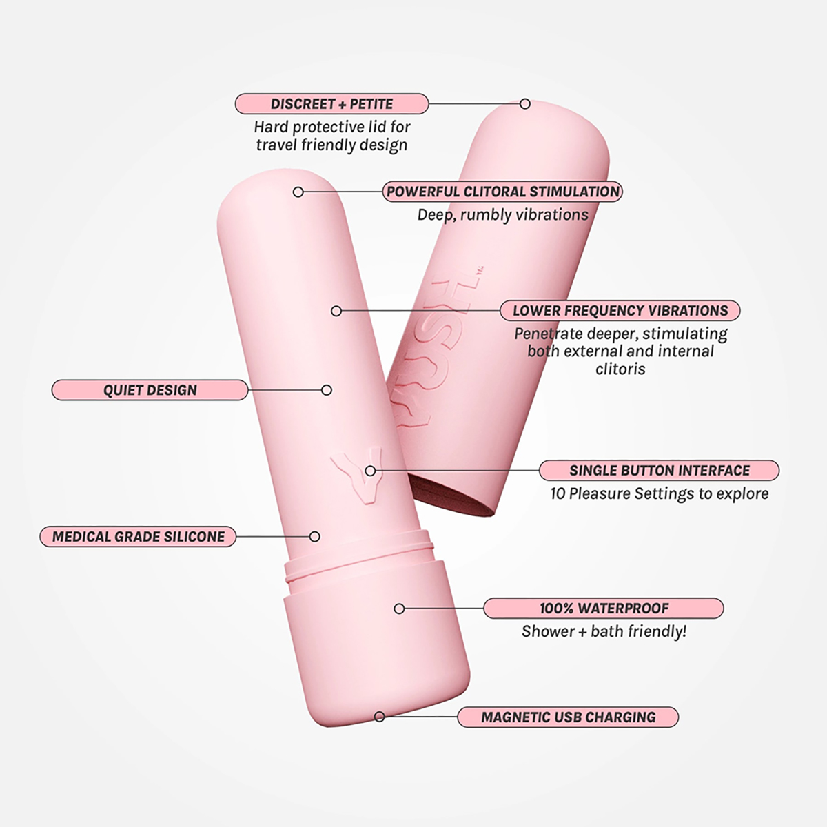Buy a VUSH Gloss Bullet Vibrator vibrator.