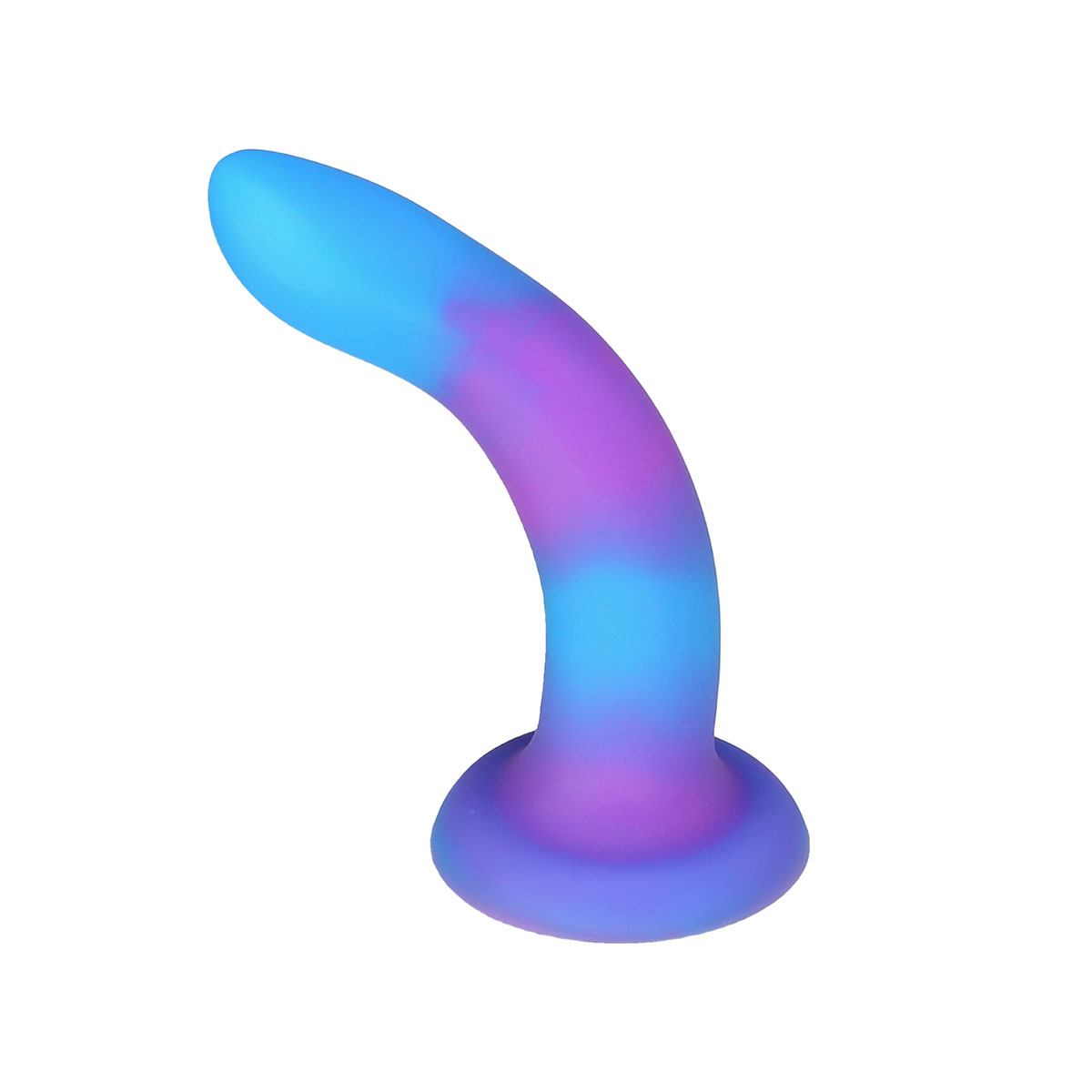 Addiction Glow in the Dark Rave Dil 8 quot Purple Blue dildo made by BMS on sale at herVibrators.com