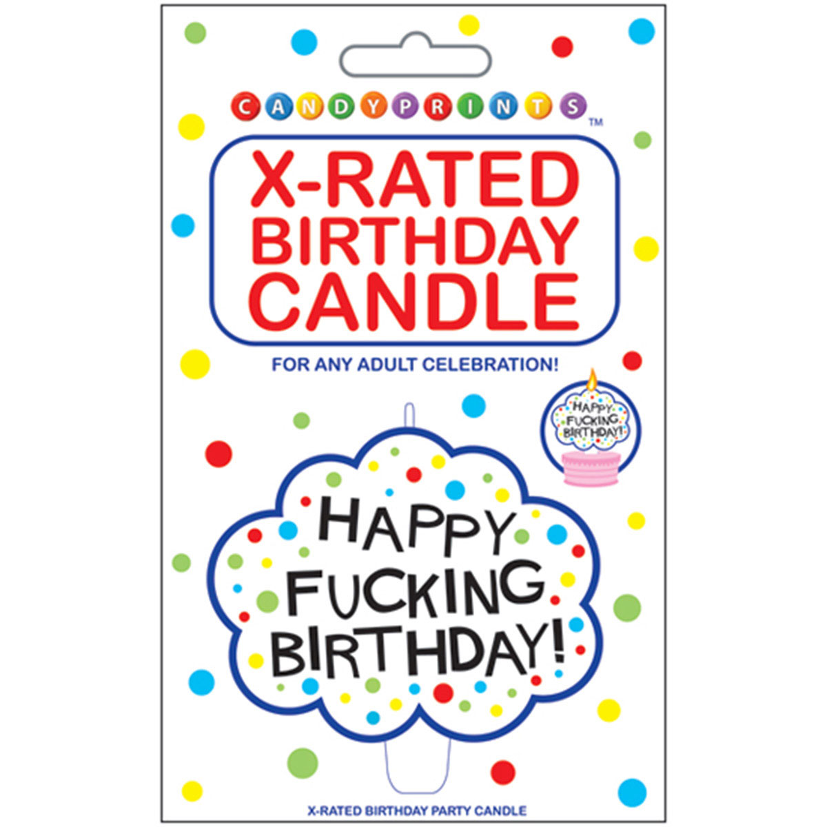 Buy  Happy Fucking Birthday! X Rated Candle book for her.