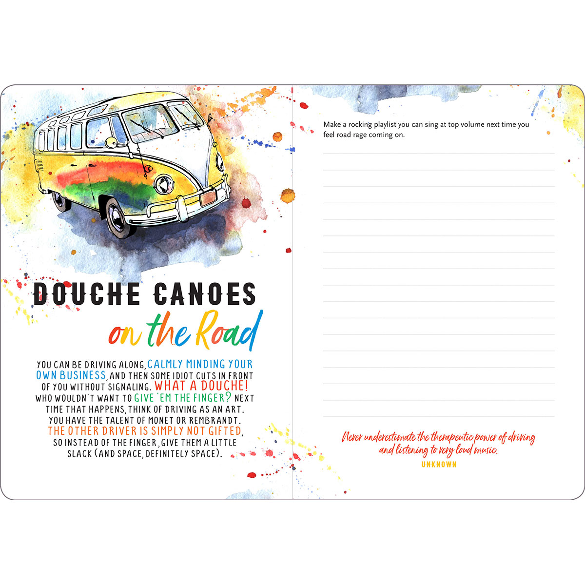 Buy  Inner Fucking Peace Journal book for her.