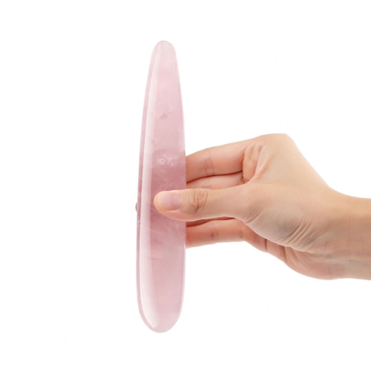 Le Wand Crystal Slim Wand Rose Quartz dildo made by Le Wand on sale at herVibrators.com