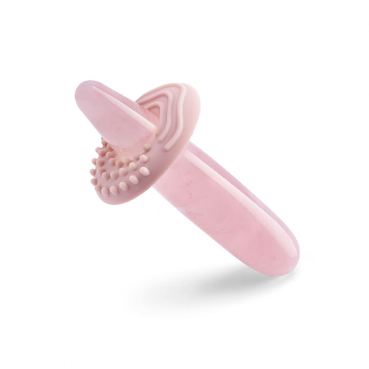 Le Wand Crystal Slim Wand Rose Quartz dildo made by Le Wand on sale at herVibrators.com