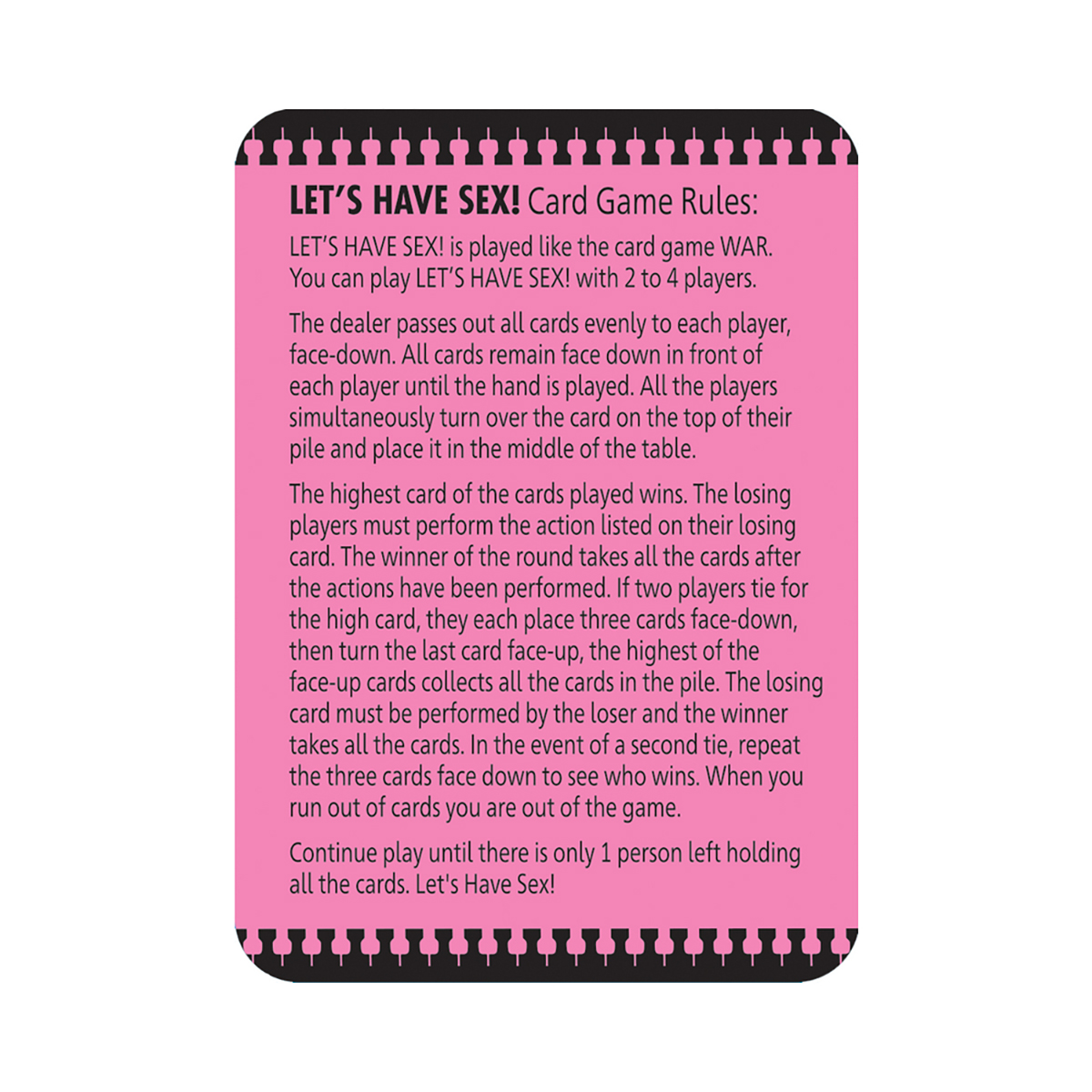 Buy  Let's Have Sex Card Game book for her.