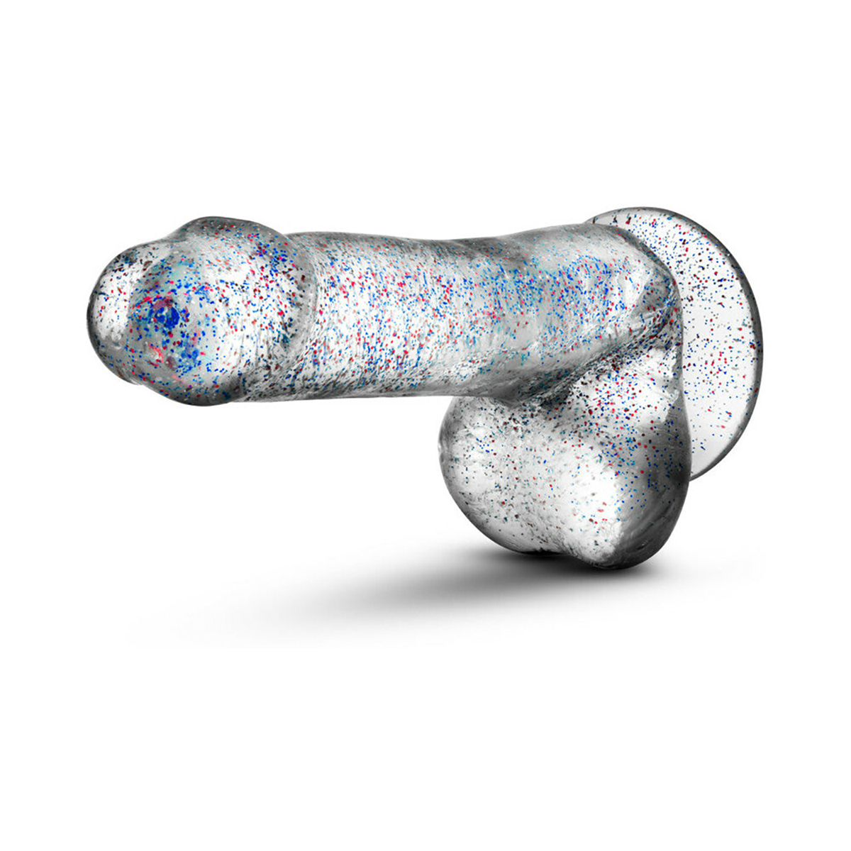 Naturally Yours 6in Glitter Cock Clear dildo made by Blush on sale at herVibrators.com