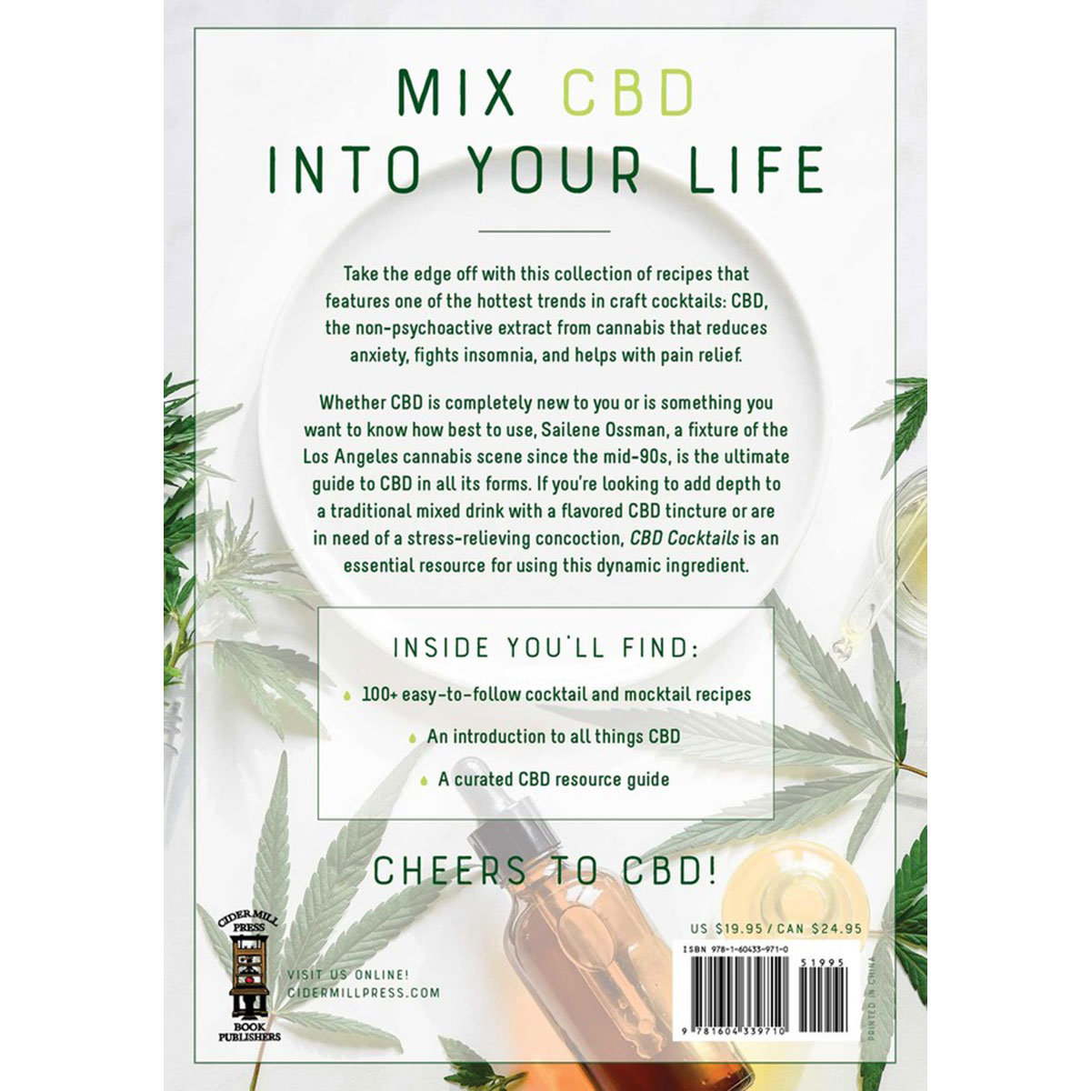 Buy Over 100 Recipes to Take the Edge Off CBD Cocktails book for her.