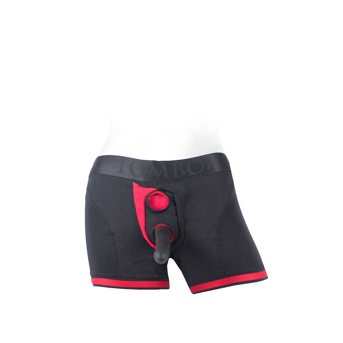 This Small Tomboii Black Red Nylon model features a sophisticated fit engineered for secure, comfortable wear