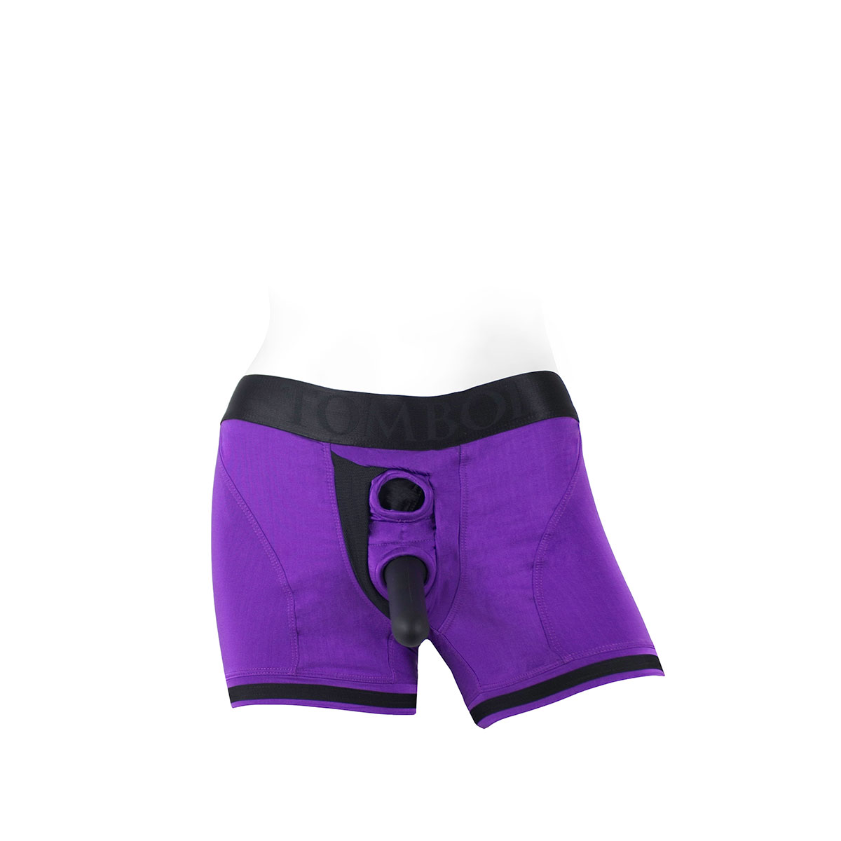 This Small Tomboii Purple Black Nylon model features a sophisticated fit engineered for secure, comfortable wear