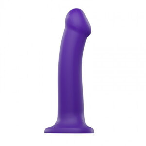 Strap On Me Bendable Dual Density Semi Realistic Dil Purple Large Dildo