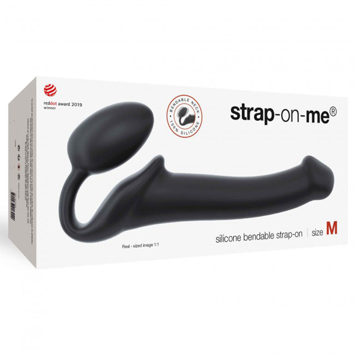 Strap On Me Black Medium dildo made by Strap-On-Me on sale at herVibrators.com