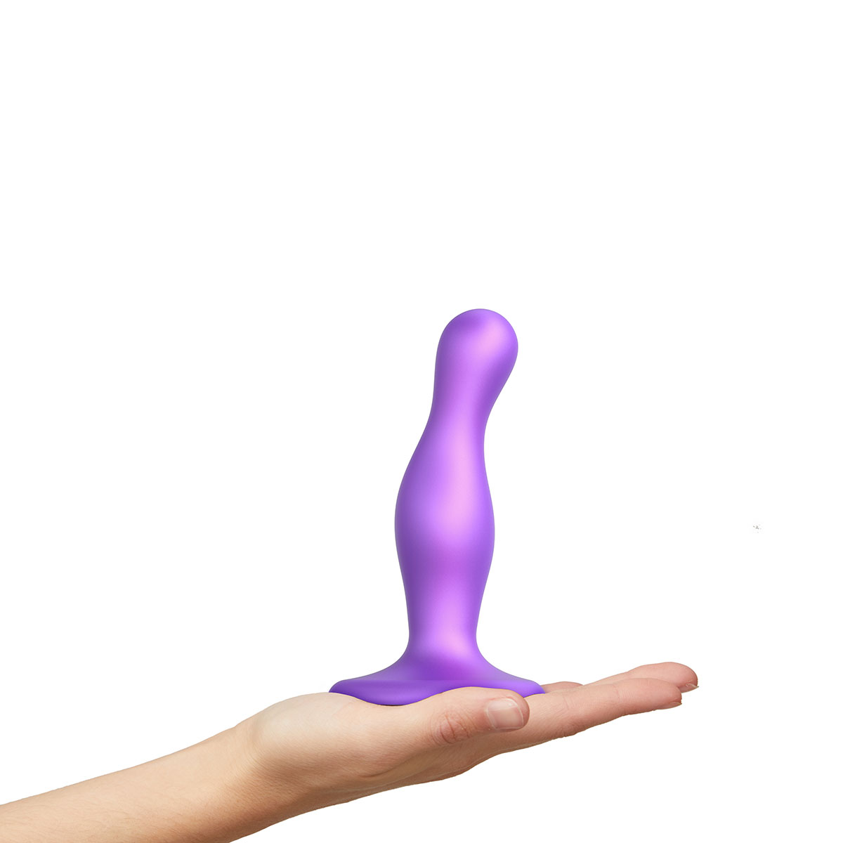 Strap On Me Curvy Plug Dil Metallic Purple Small dildo made by Strap-On-Me on sale at herVibrators.com