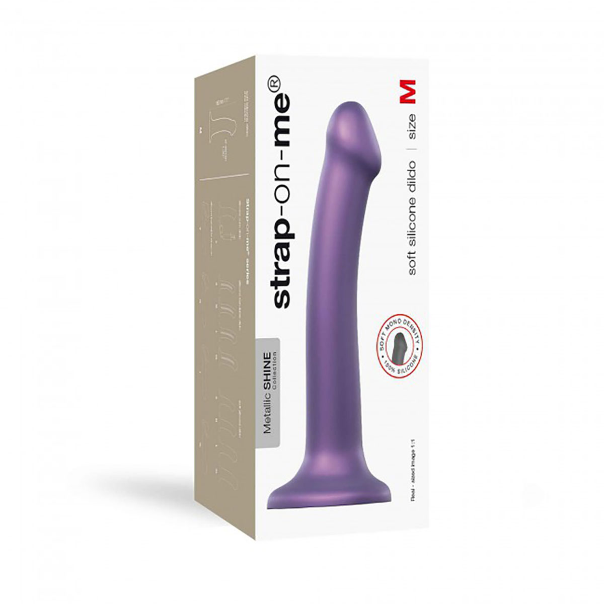 Strap On Me Dil Metallic Purple dildo made by Strap-On-Me on sale at herVibrators.com