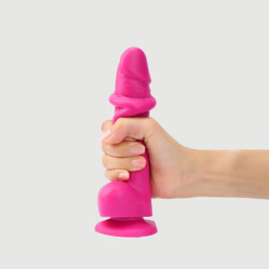 Strap On Me Sliding Skin Realistic Dil Large Fuchsia Dildo
