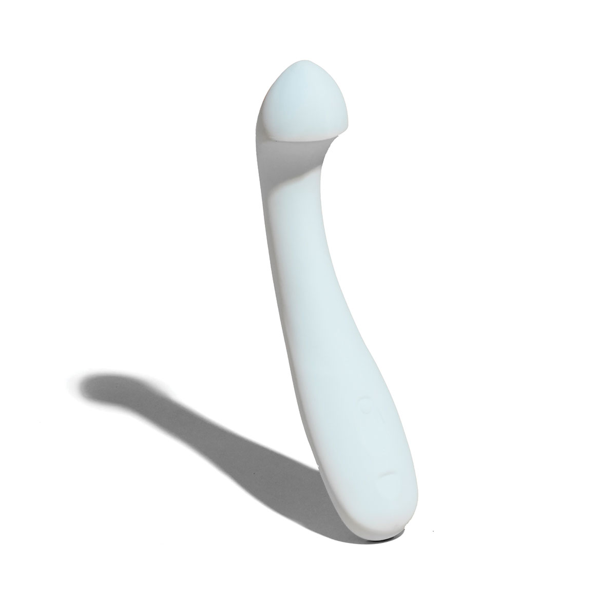 Dame Products vibrator positioned upright for display