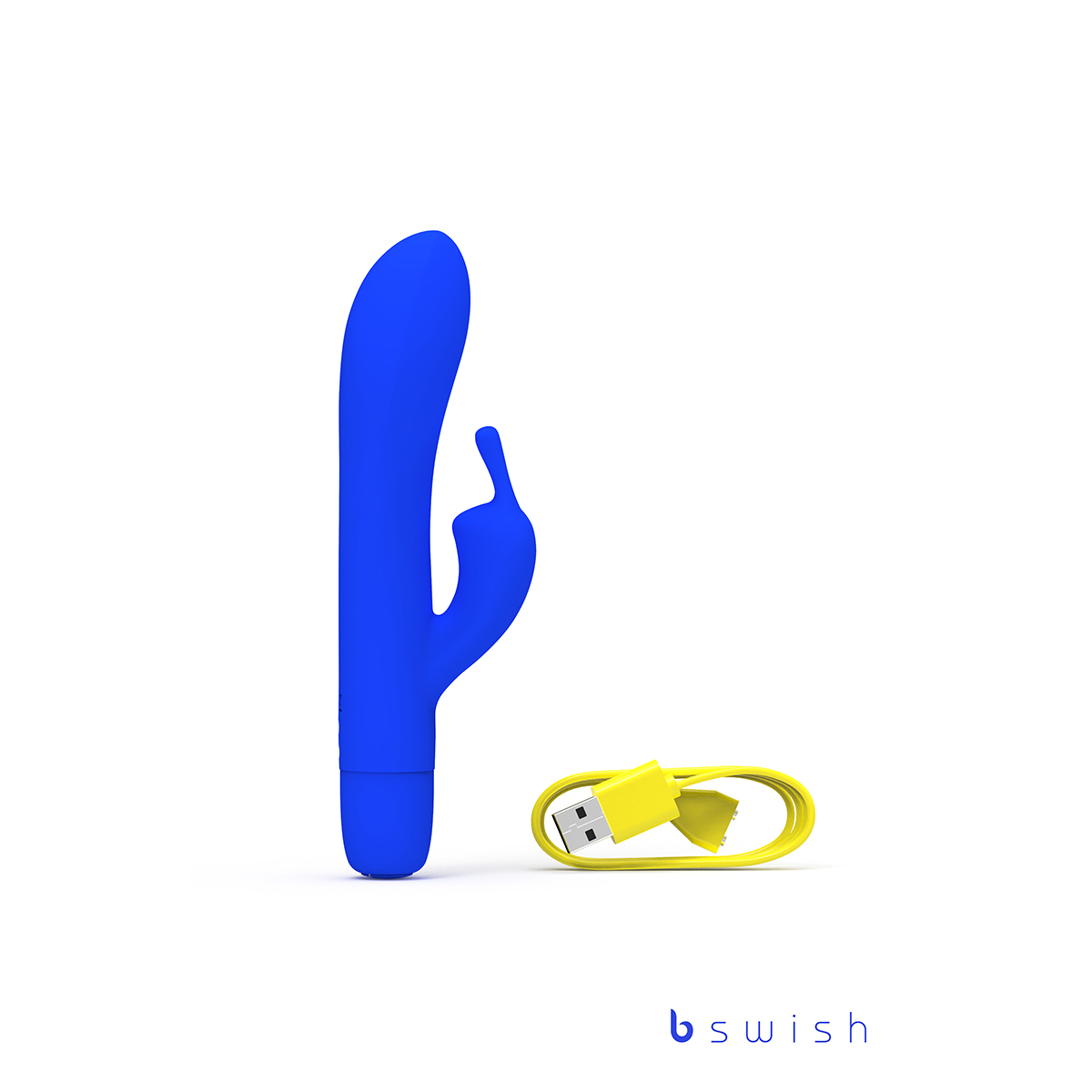 Product image of the Blue B Swish vibrator on clean background