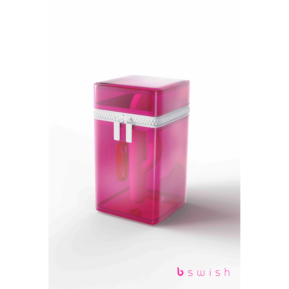 Product image of the Pink B Swish vibrator on clean background