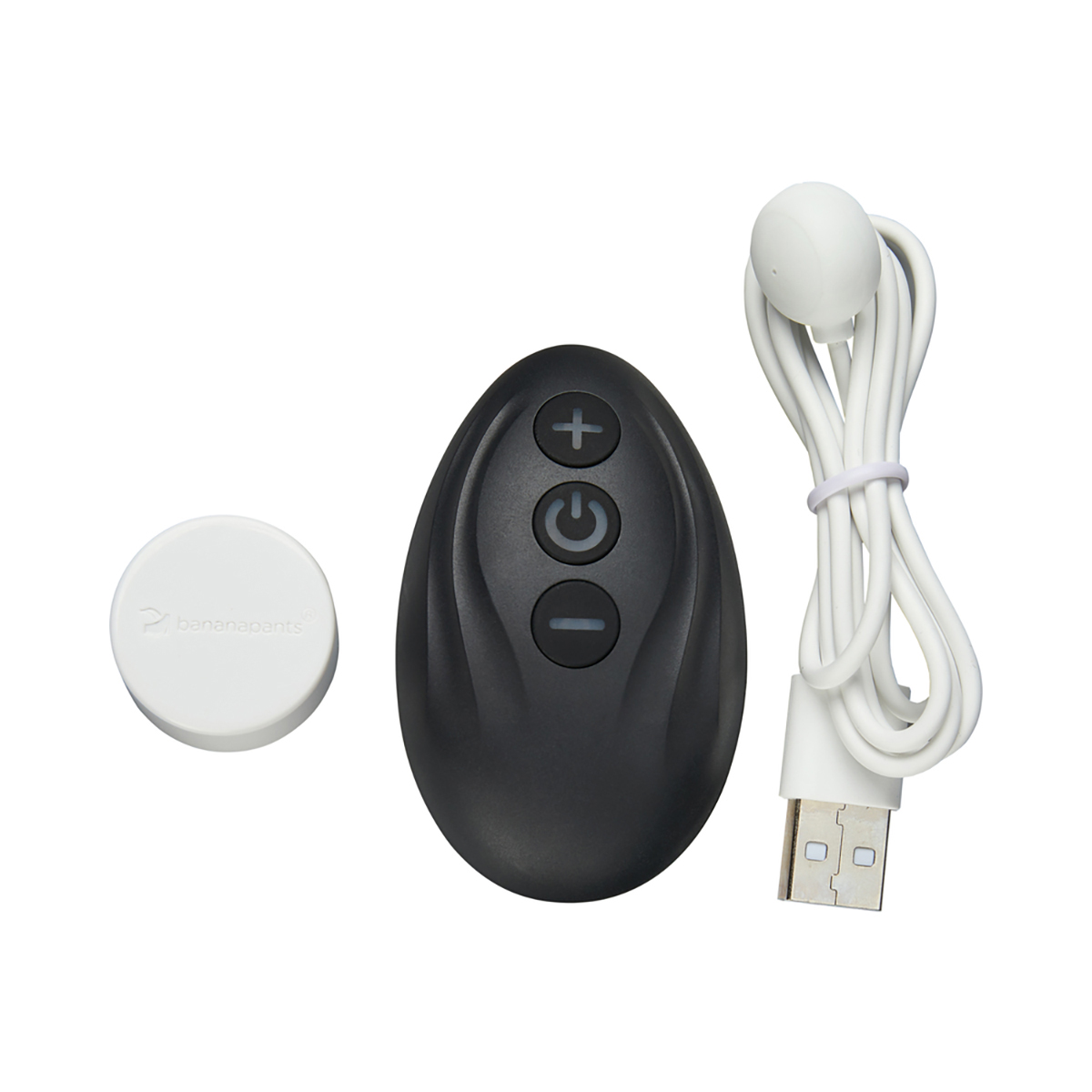 Product image of the White Black Banana Pants vibrator on clean background