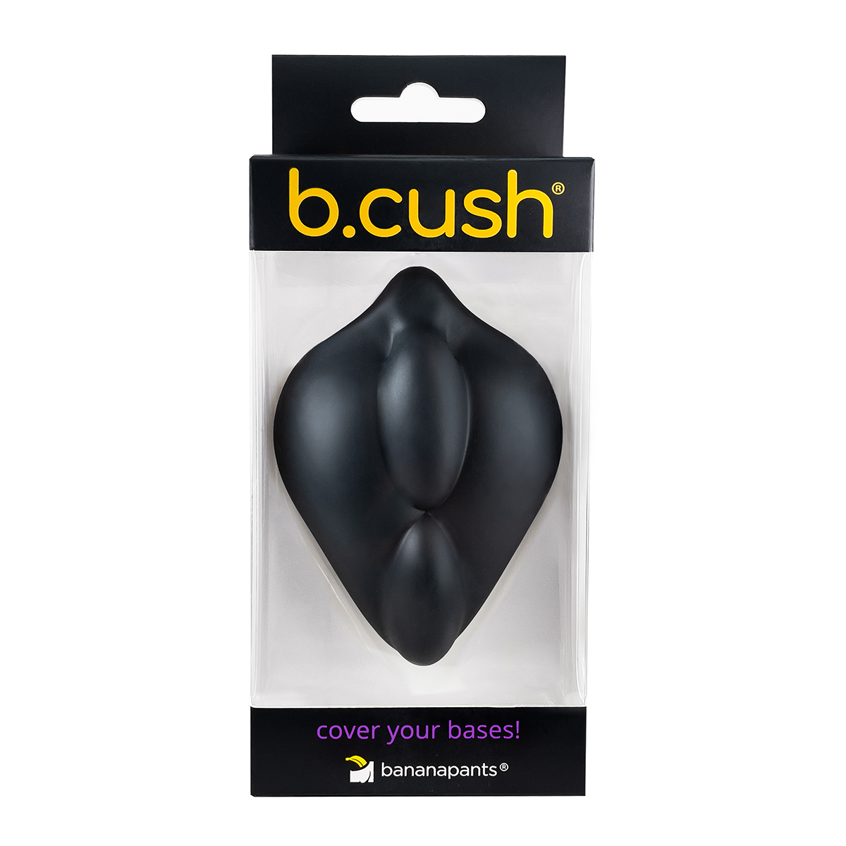 Angled view of the Black Banana Pants vibrator designed for intimate use
