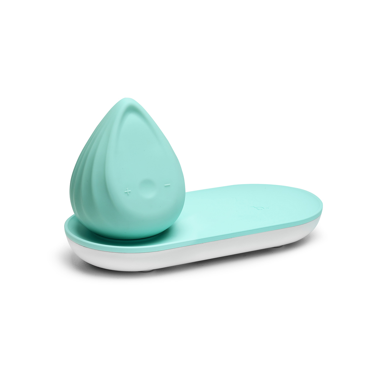 Close-up of the Green Biird vibrator for texture detail