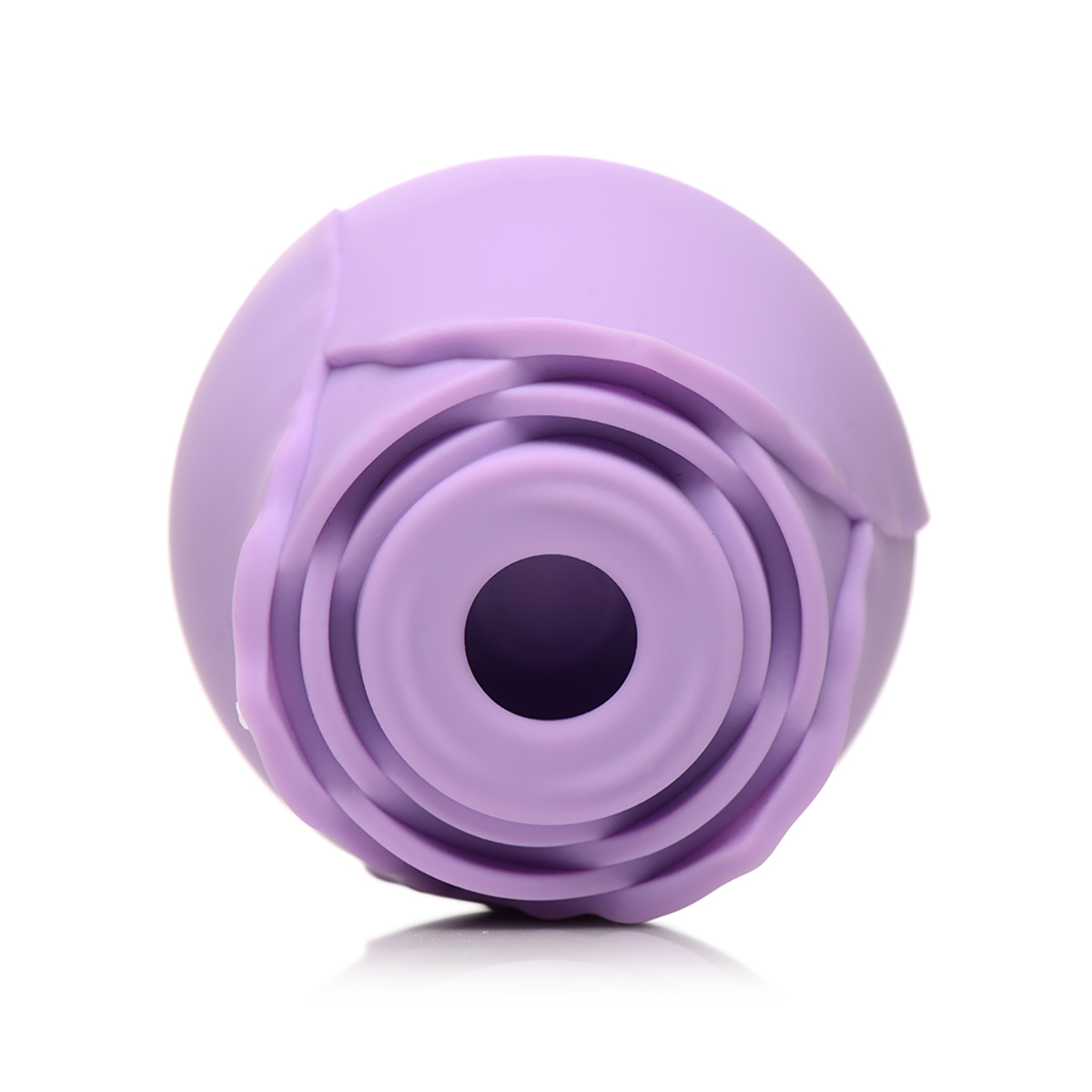 Close-up of the Purple XR Brands vibrator for texture detail