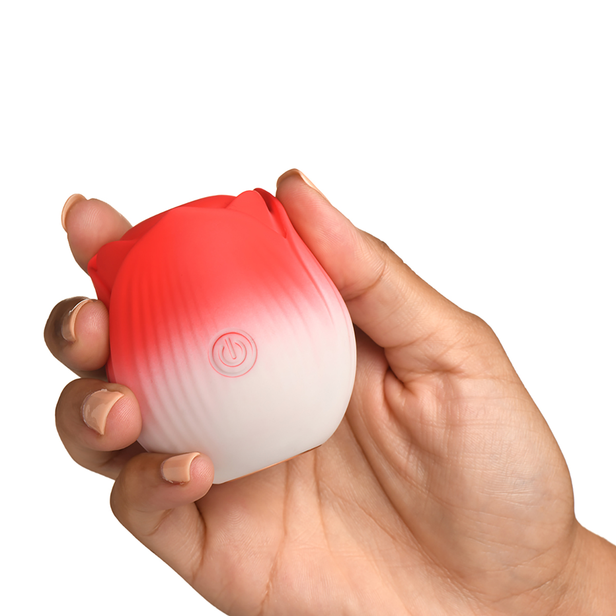 Fully assembled Red XR Brands vibrator with smooth exterior
