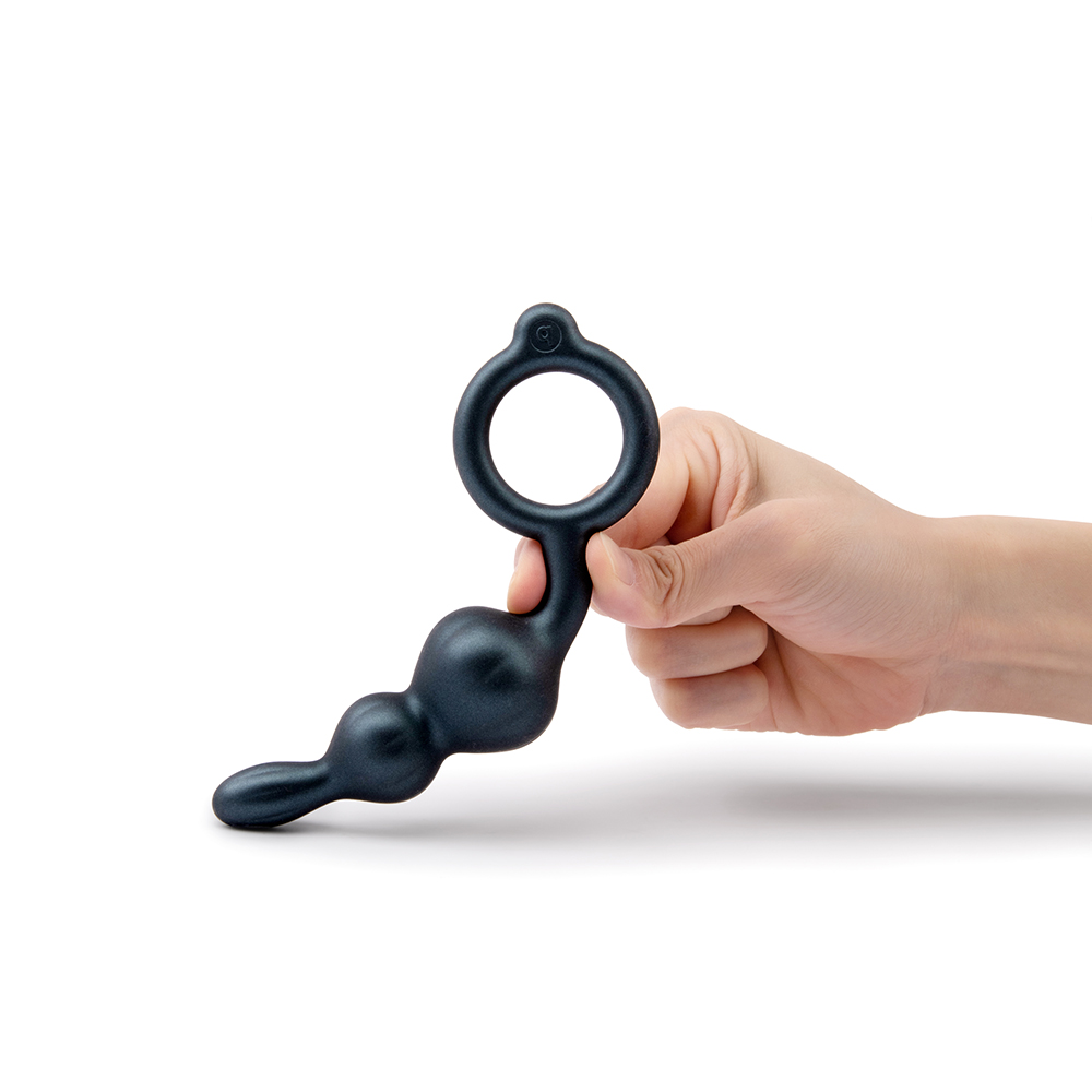 Angled view of the  B-Vibe vibrator designed for intimate use