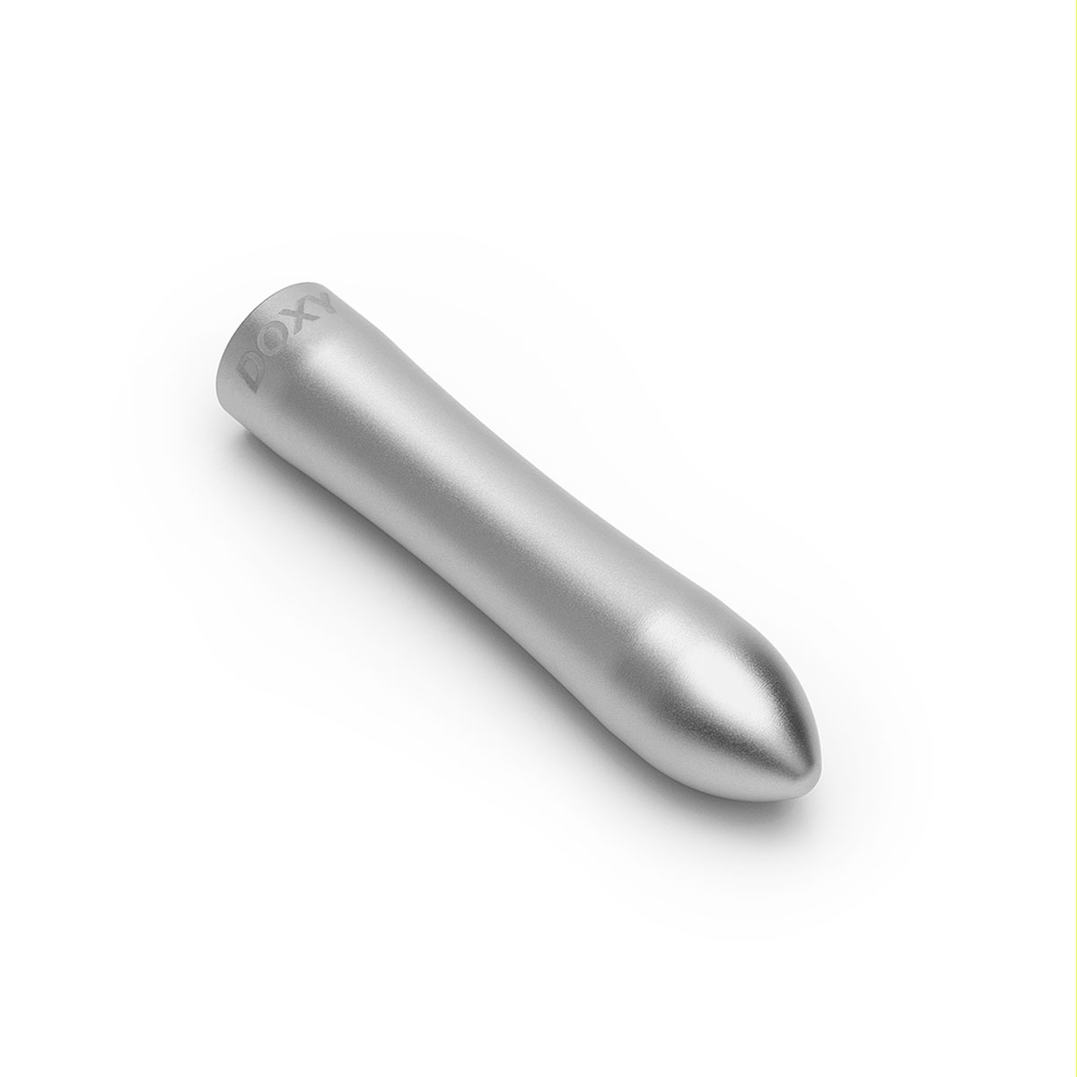 Product image of the Silver Doxy vibrator on clean background