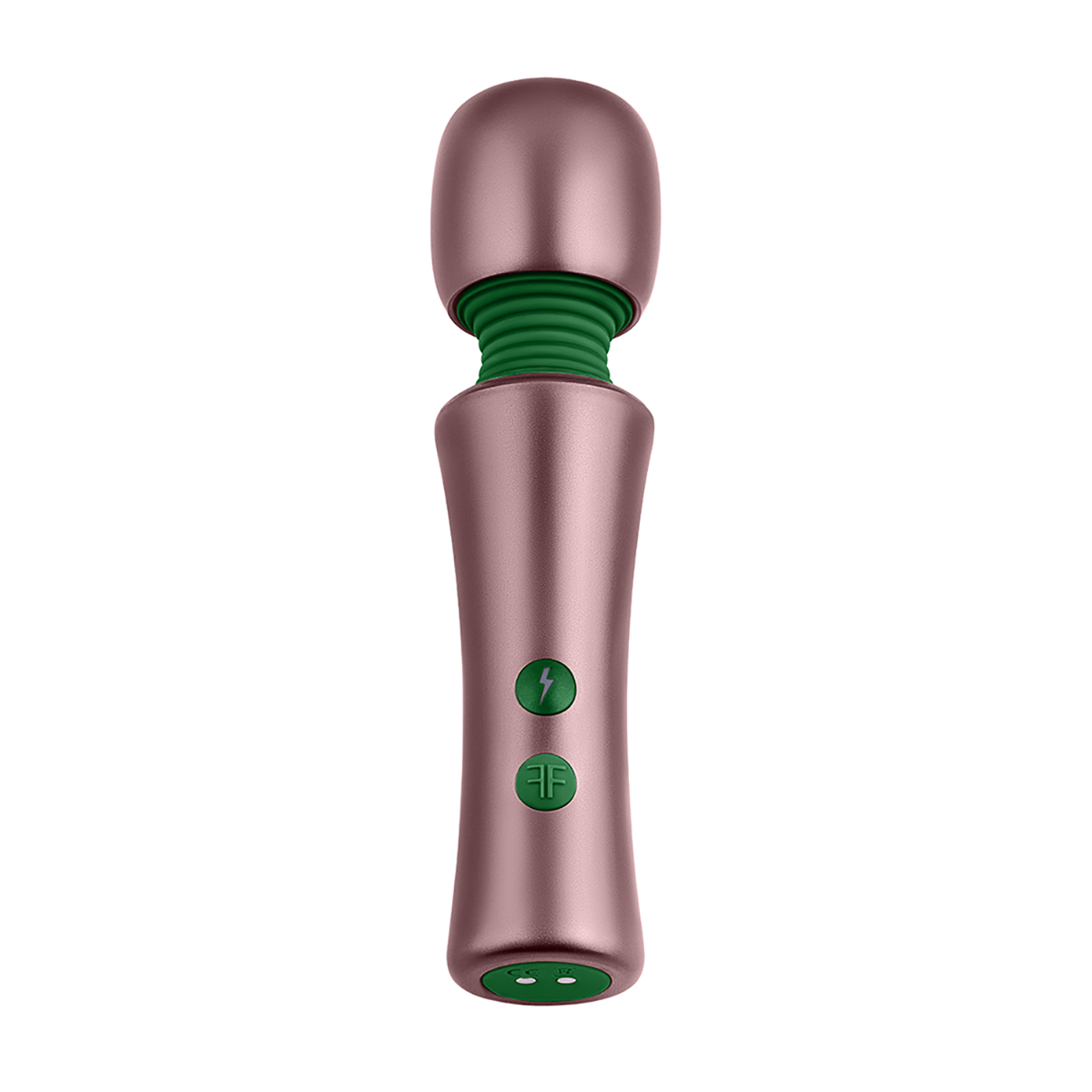 Close-up of the Rose Gold Femme Funn vibrator for texture detail