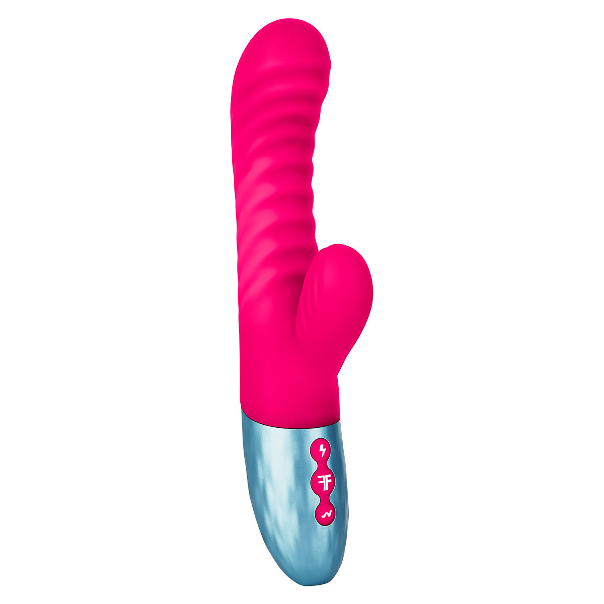 Fully assembled Pink Femme Funn vibrator with smooth exterior