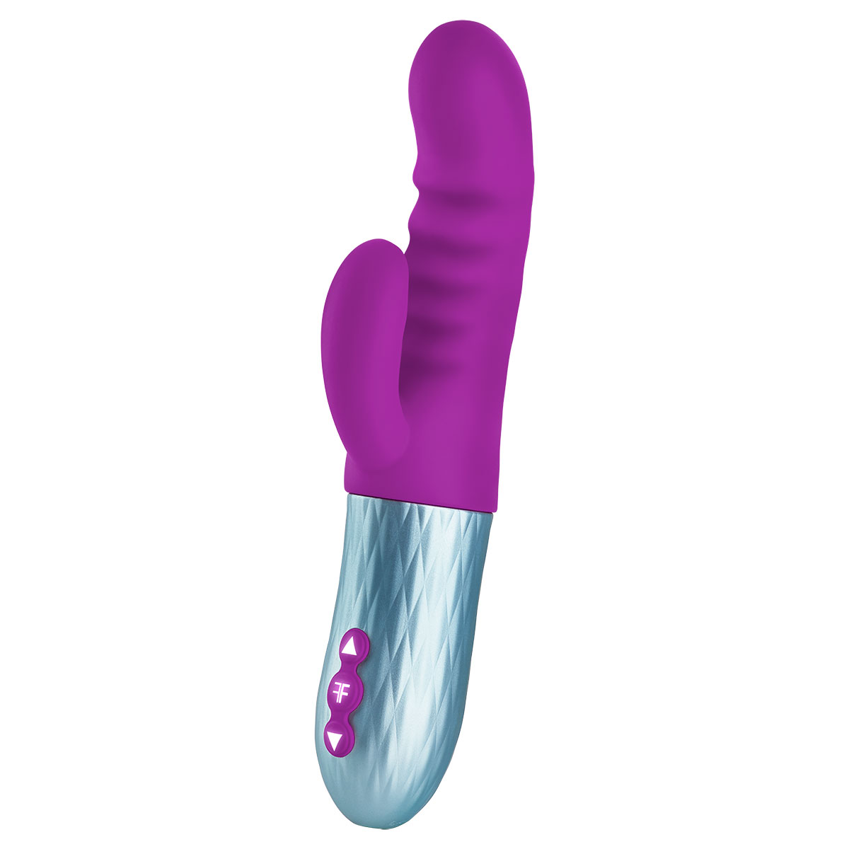 Close-up of the Purple Femme Funn vibrator for texture detail