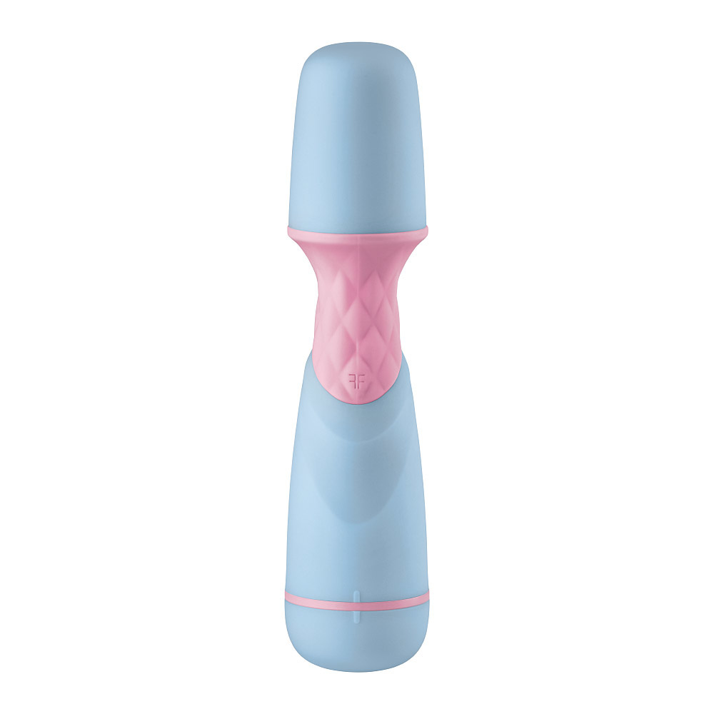 Close-up of the Blue Femme Funn vibrator for texture detail