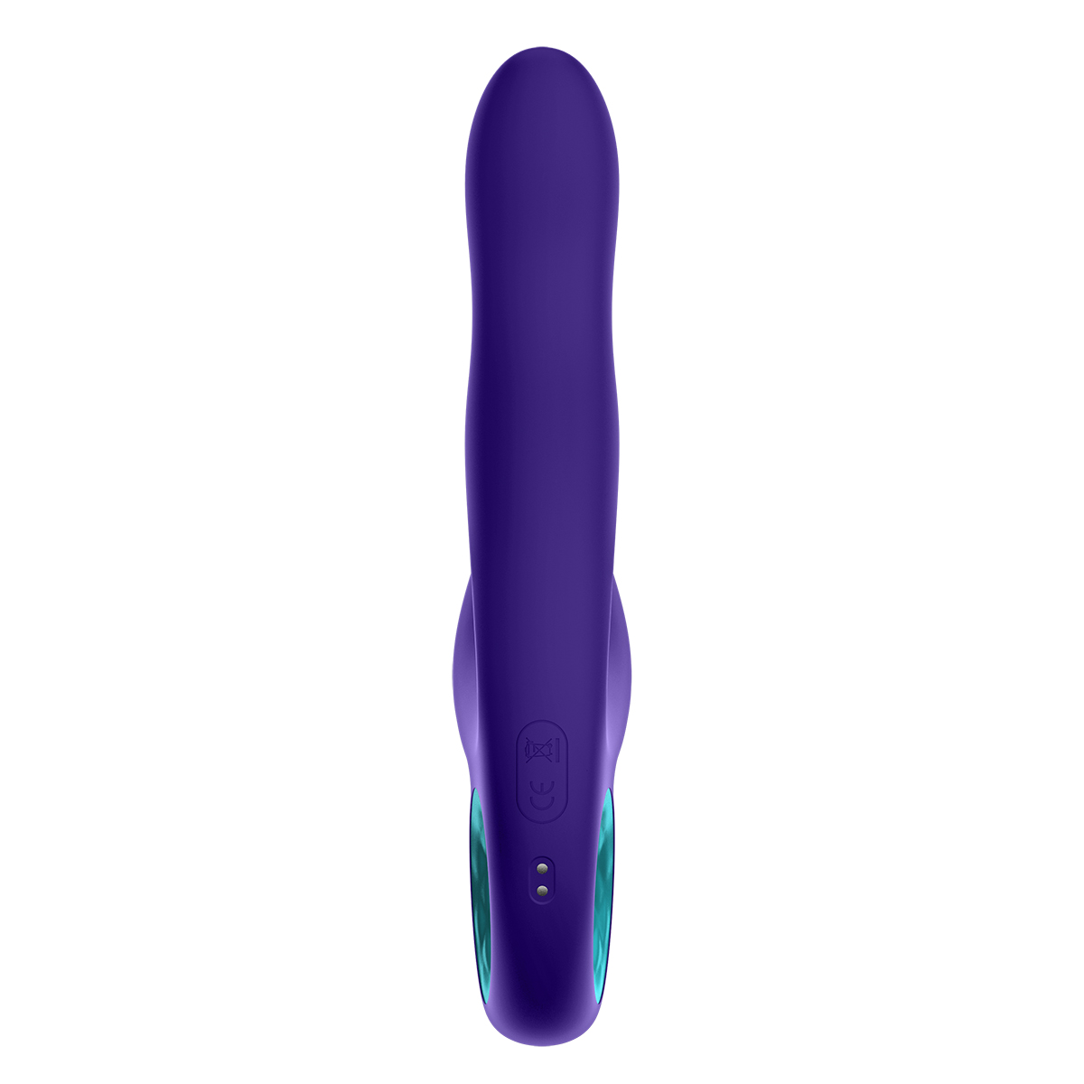 Fully assembled Purple Femme Funn vibrator with smooth exterior