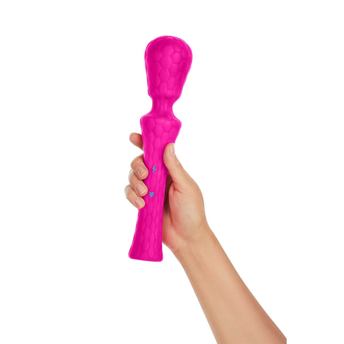 Close-up of the Pink Femme Funn vibrator for texture detail