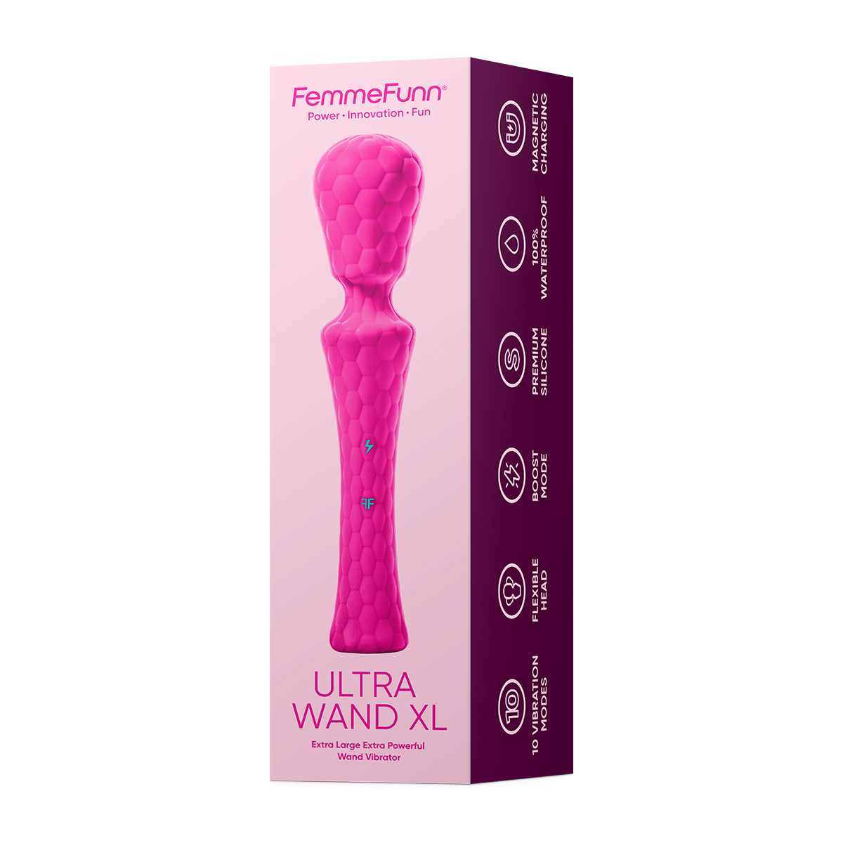 Product image of the Pink Femme Funn vibrator on clean background