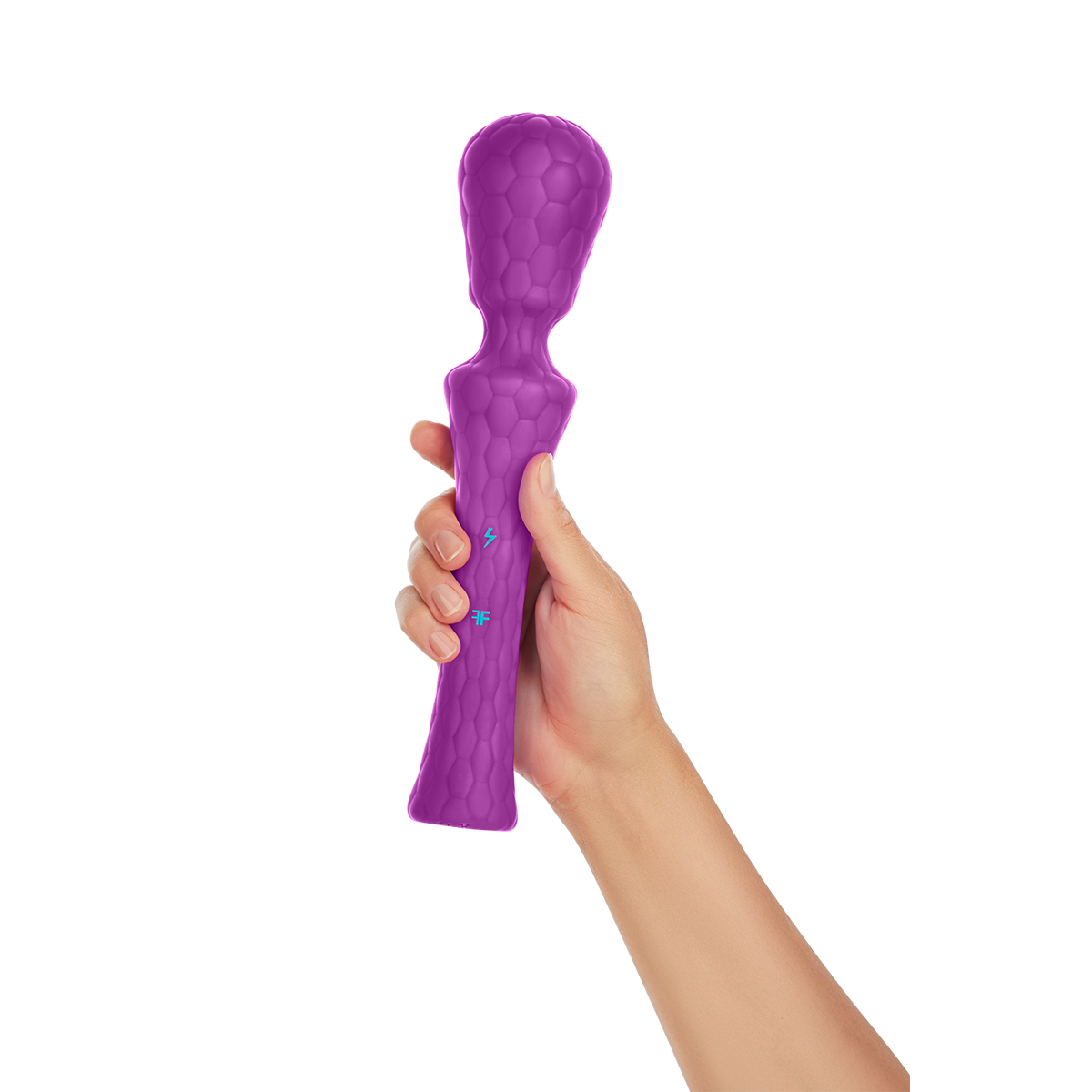 Close-up of the Purple Femme Funn vibrator for texture detail
