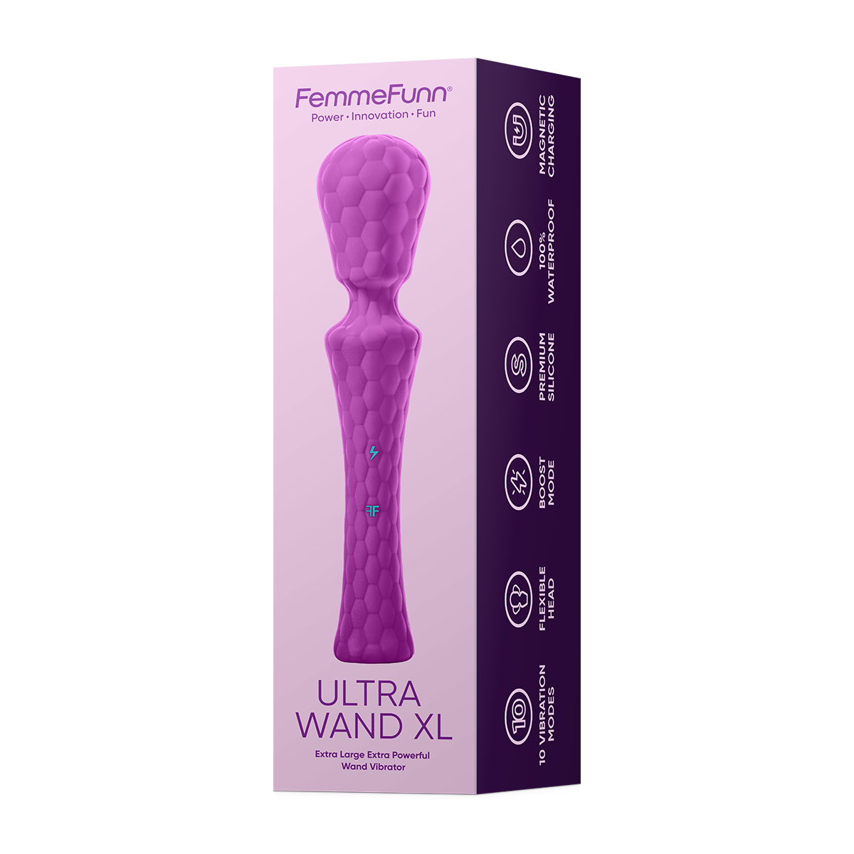Product image of the Purple Femme Funn vibrator on clean background