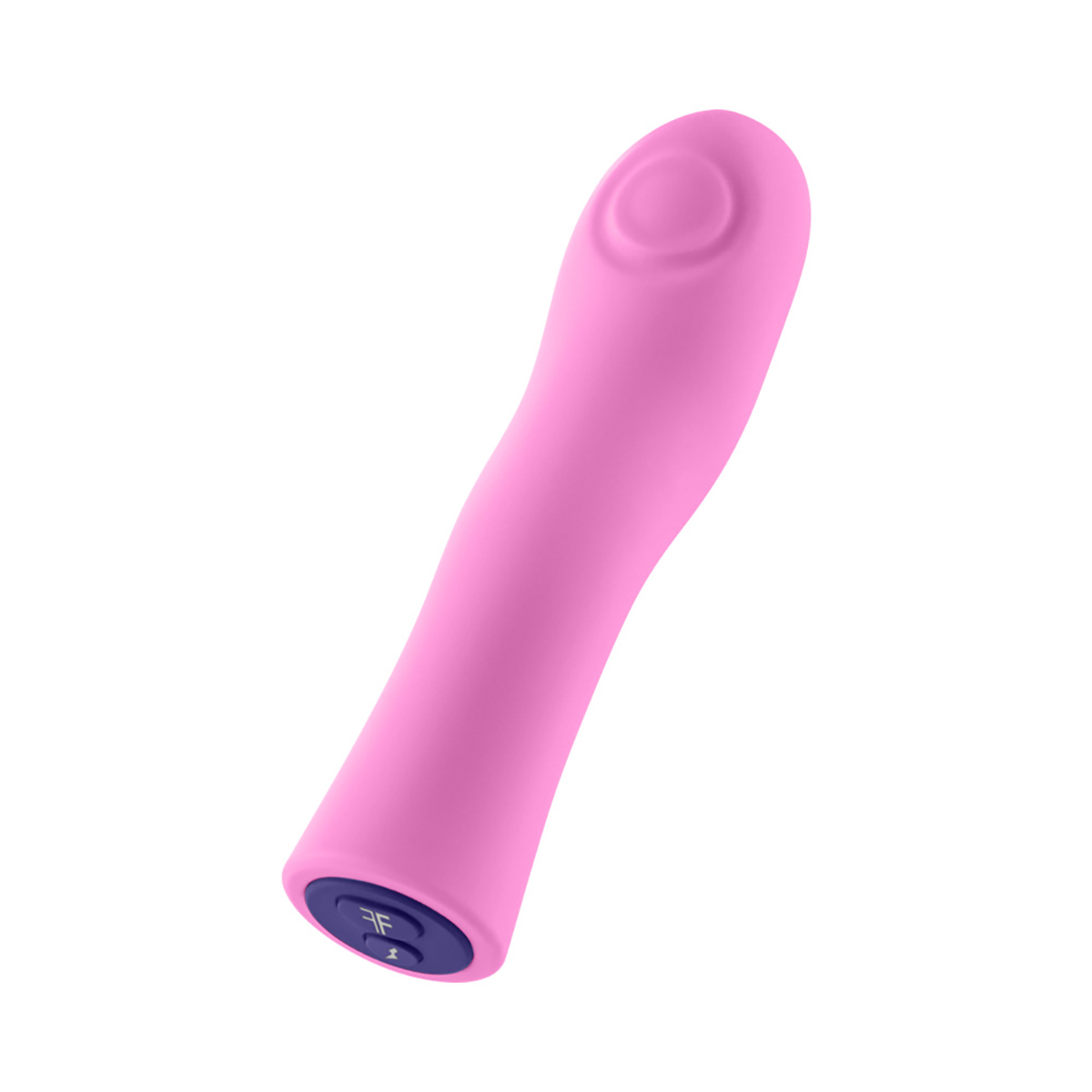 Angled view of the Pink Femme Funn vibrator designed for intimate use