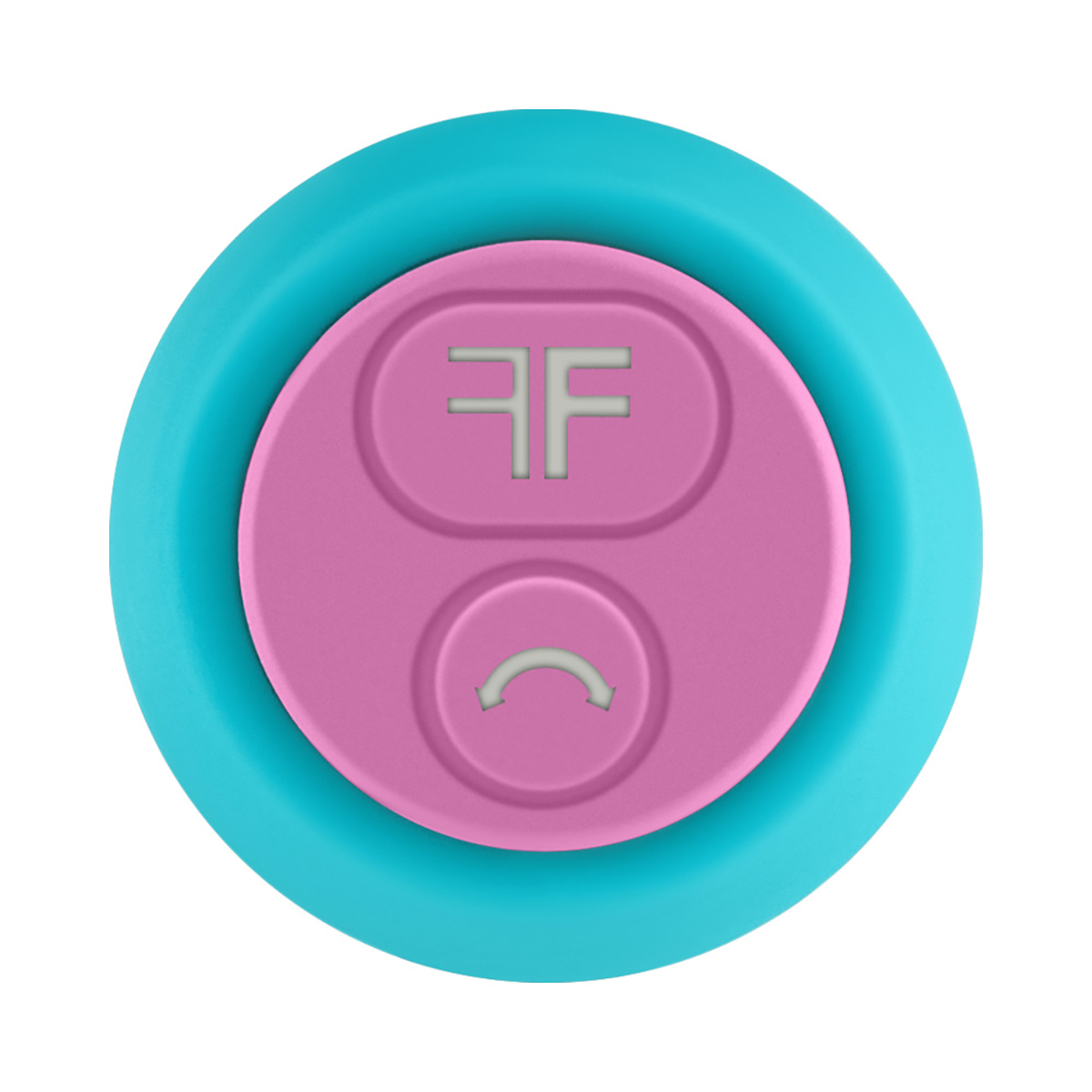 Close-up of the Turquoise Femme Funn vibrator for texture detail