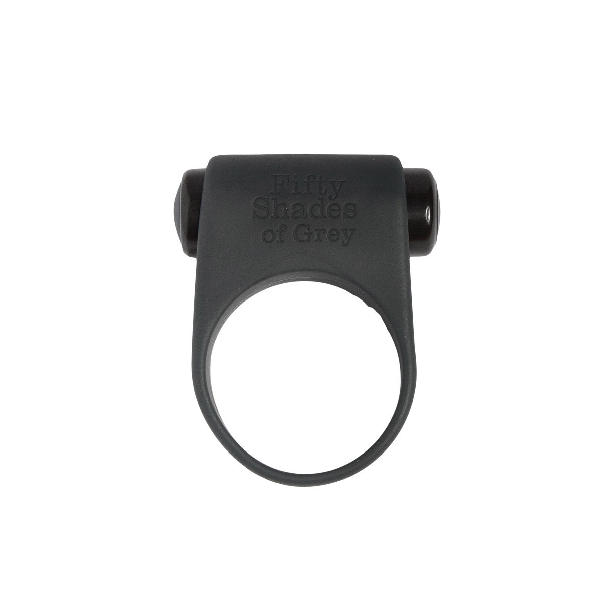 Fifty Shades of Grey vibrator Fifty Shades Feel It, Baby! C-Ring shown in hand for scale