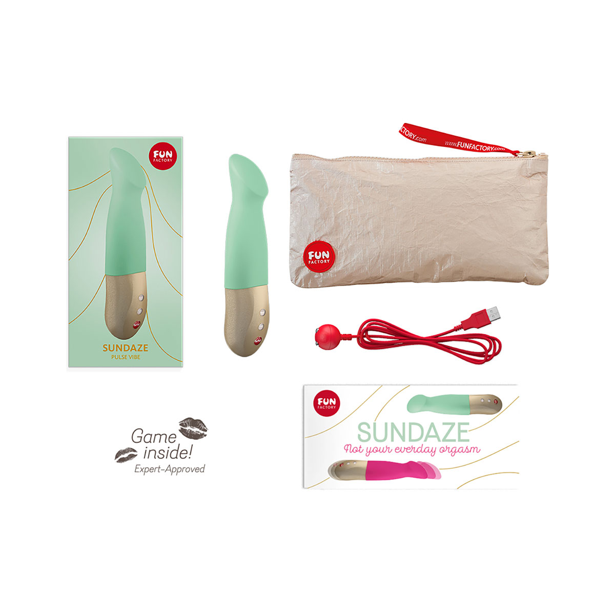 Close-up of the  Fun Factory vibrator for texture detail